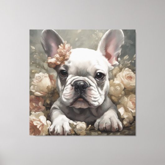 Blume Portraits von Hunden 14 Leinwanddruck (Vorderseite)