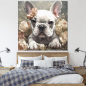 Blume Portraits von Hunden 14 Leinwanddruck (Insitu (Schlafzimmer))