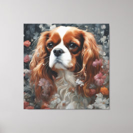 Blume Portraits von Hunden 16 Leinwanddruck