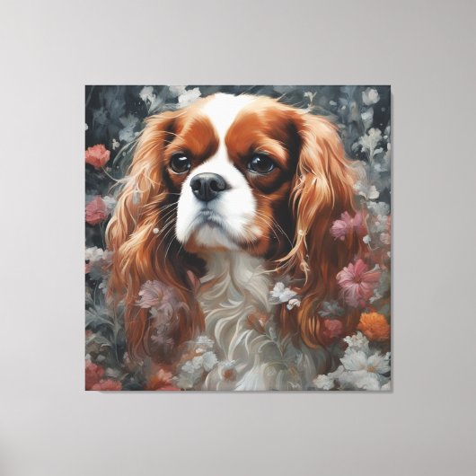 Blume Portraits von Hunden 16 Leinwanddruck (Vorderseite)