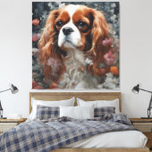 Blume Portraits von Hunden 16 Leinwanddruck (Insitu (Schlafzimmer))