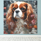Blume Portraits von Hunden 16 Leinwanddruck (Insitu (Holzboden))