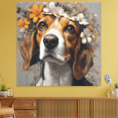 Blume Portraits von Hunden 17 Leinwanddruck (Insitu (Wohnzimmer))