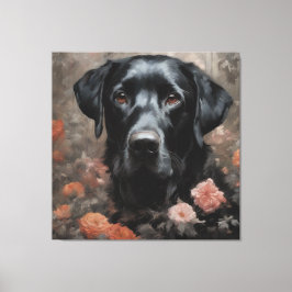 Blume Portraits von Hunden 19 Leinwanddruck