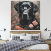 Blume Portraits von Hunden 19 Leinwanddruck (Insitu (Schlafzimmer))