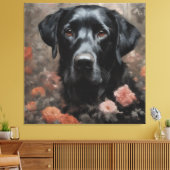 Blume Portraits von Hunden 19 Leinwanddruck (Insitu (Wohnzimmer))