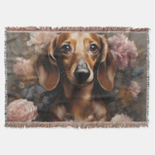 Blume Portraits von Hunden 1 Decke