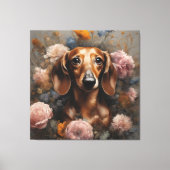 Blume Portraits von Hunden 1 Leinwanddruck (Vorderseite)