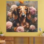 Blume Portraits von Hunden 1 Leinwanddruck (Insitu (Wohnzimmer))