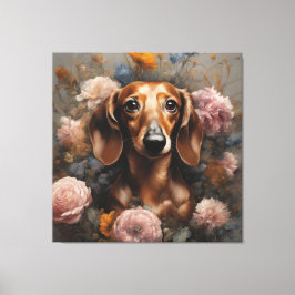 Blume Portraits von Hunden 1 Leinwanddruck