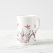 Blume Porzellantasse (Vorderseite Rechts)