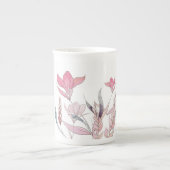 Blume Porzellantasse (Vorderseite)