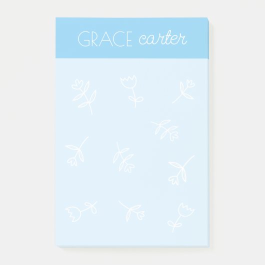 Blume Post-it®-Hinweise Post-it Klebezettel (Vorderseite)