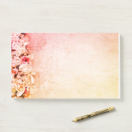 Blume Post-it Klebezettel (Auf Schreibtisch)