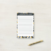 Blume Post-it Klebezettel (Auf Schreibtisch)