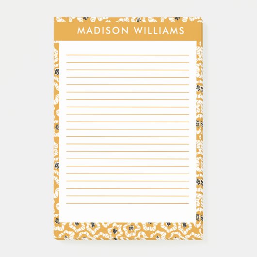 Blume Post-it Klebezettel (Vorderseite)