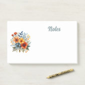 Blume Post-it Klebezettel (Auf Schreibtisch)