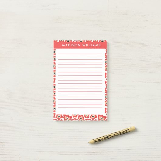 Blume Post-it Klebezettel (Auf Schreibtisch)