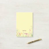 Blume Post-it Klebezettel (Auf Schreibtisch)