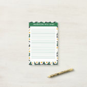 Blume Post-it Klebezettel (Auf Schreibtisch)