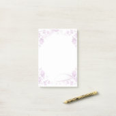 Blume Post-it Klebezettel (Auf Schreibtisch)