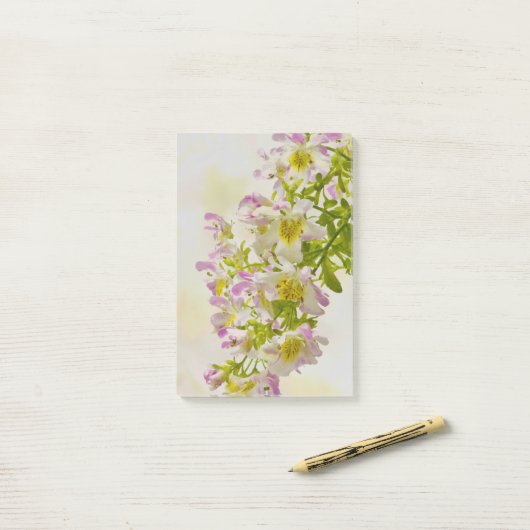 Blume Post-it Klebezettel (Auf Schreibtisch)