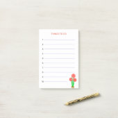 Blume Post-it Klebezettel (Auf Schreibtisch)