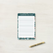 Blume Post-it Klebezettel (Auf Schreibtisch)