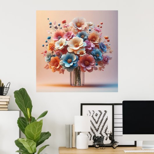 Blume Poster (Heimbüro)