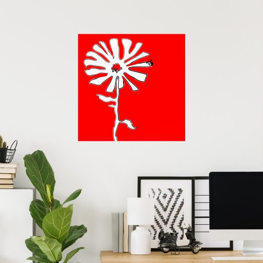Blume Poster (Heimbüro)