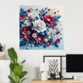 Blume Poster (Heimbüro)