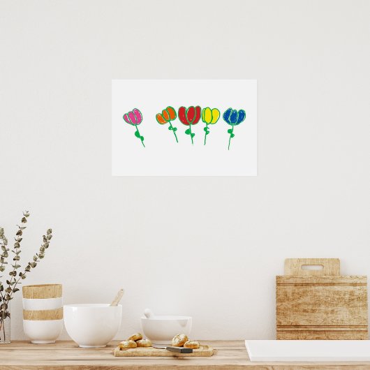 Blume Poster (Küche)