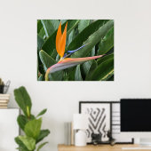 Blume-Poster "Bird of Paradise" Poster (Heimbüro)