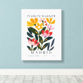 Blume Poster, Blume Market Print Leinwanddruck (Insitu (Holzboden))