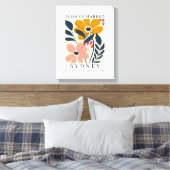 Blume Poster, Blume Market Print Leinwanddruck (Insitu (Schlafzimmer))