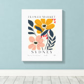 Blume Poster, Blume Market Print Leinwanddruck (Insitu (Holzboden))