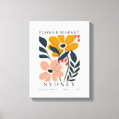 Blume Poster, Blume Market Print Leinwanddruck (Vorderseite)