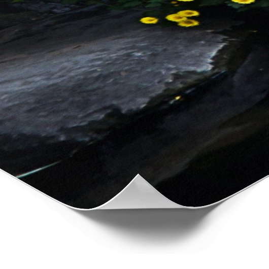 Blume-Poster für Feuer und Eis Poster (Ecke)