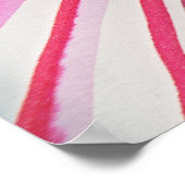 Blume Poster in Rosa (Ecke)