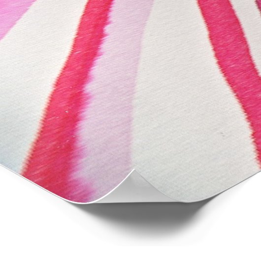 Blume Poster in Rosa (Ecke)