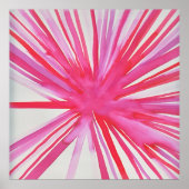 Blume Poster in Rosa (Vorne)