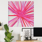 Blume Poster in Rosa (Heimbüro)