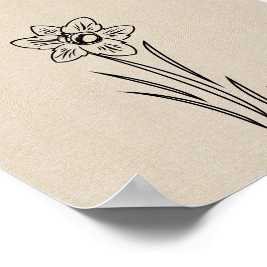 Blume-Poster Poster (Ecke)