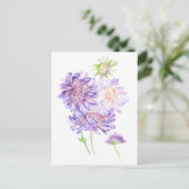 Blume Postkarte (Stehend Vorderseite)