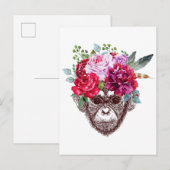 Blume Postkarte (Vorne/Hinten)