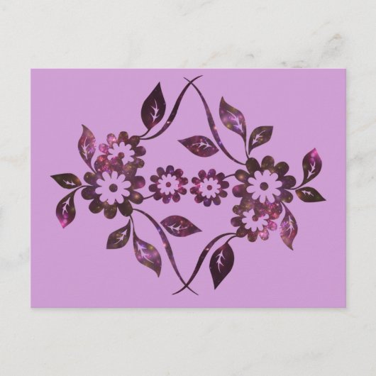 Blume Postkarte (Vorderseite)