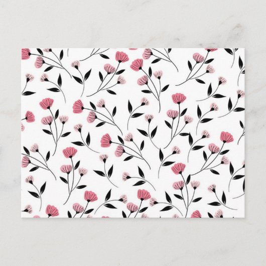 Blume Postkarte (Vorderseite)