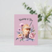 Blume Postkarte (Stehend Vorderseite)