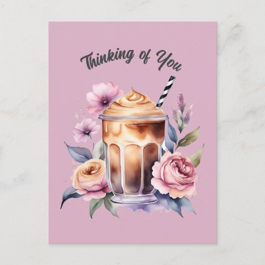 Blume Postkarte (Vorderseite)