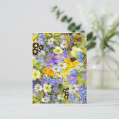 Blume Postkarte (Stehend Vorderseite)